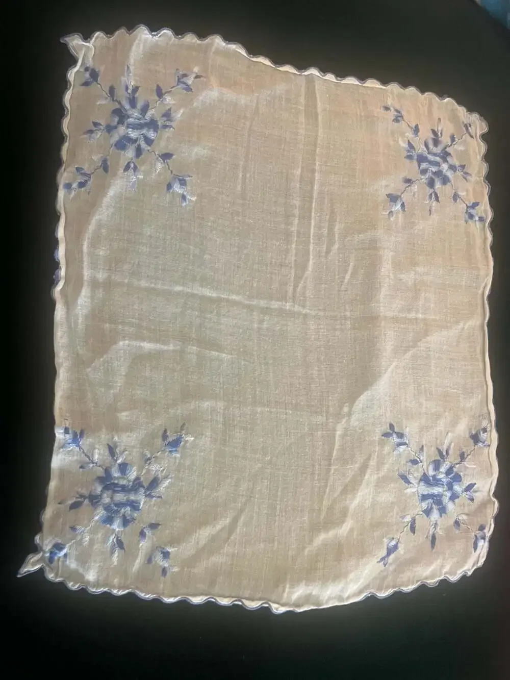 Collection of 15 Vintage Embroidered and Crochet Lace Handkerchiefs